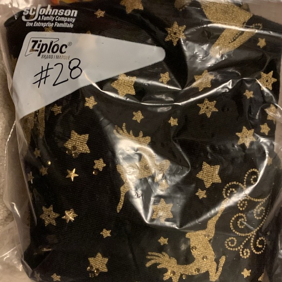 Onque Casual Black Gold Long Sleeve Reindeer Christmas Light Sweater Shirt XL - Picture 12 of 12